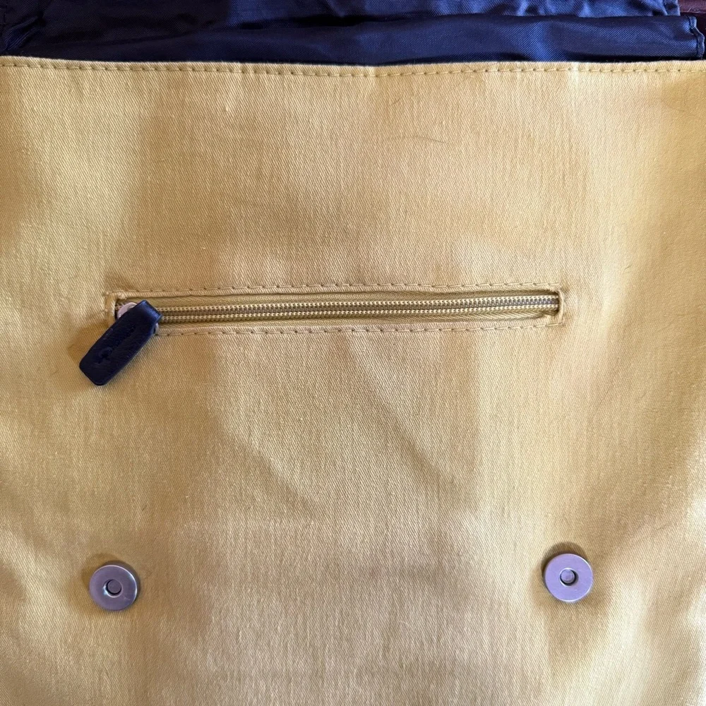 Stylish Green and Yellow Men's Bag